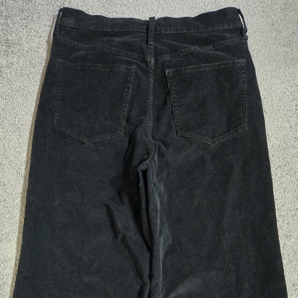 J. Crew Black Corduroy High Rise Wide Leg Pants Capsule Preppy BT922 - Picture 5 of 9